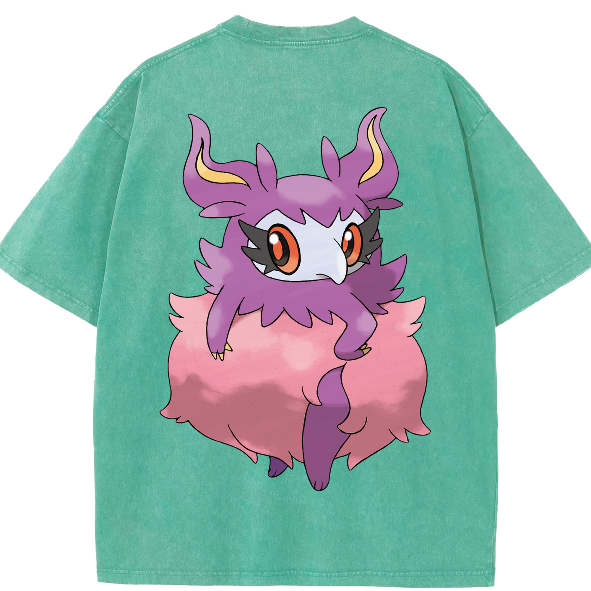 （画像用） ポケットモンスター Pokémon 綿100% ヴィンテージ風 半袖Tシャツ（背面プリント）